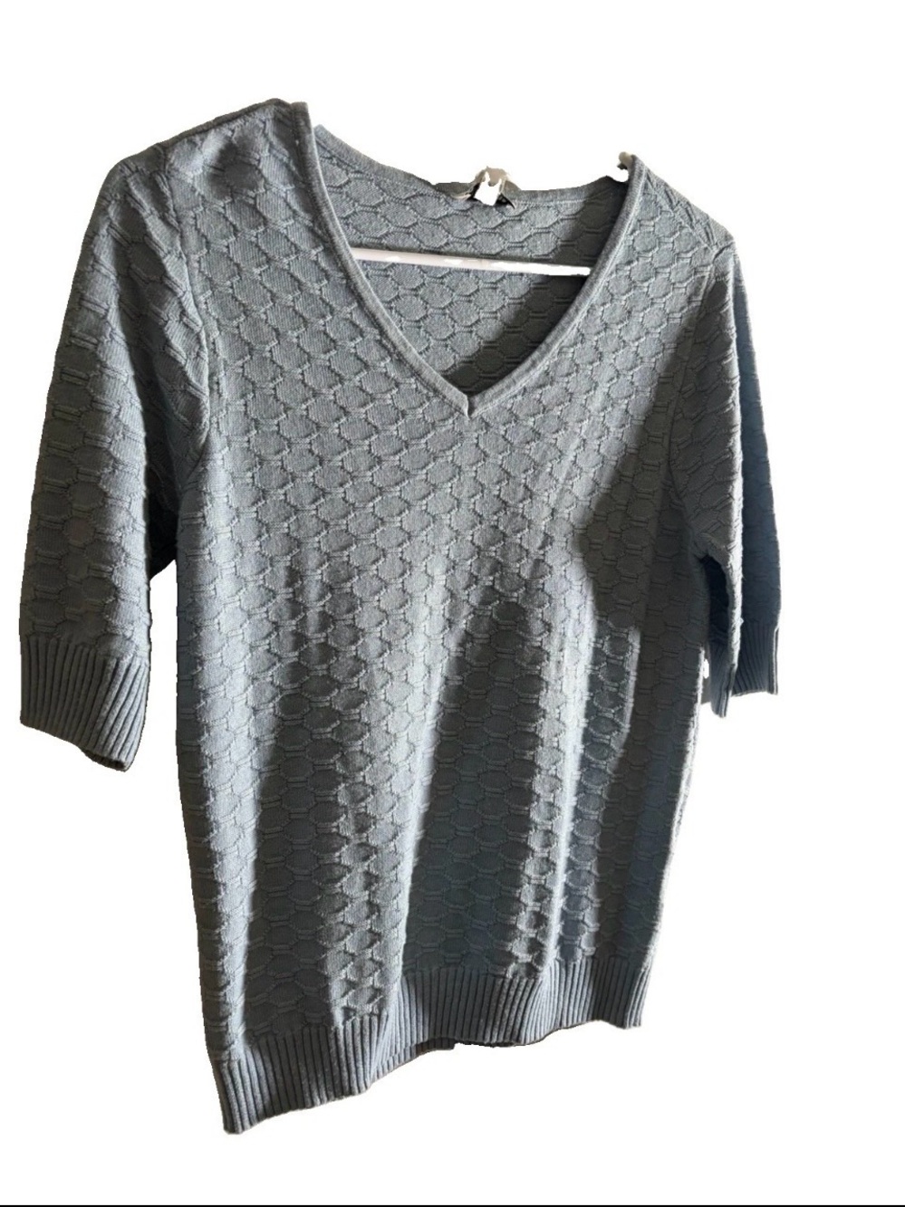 Ella Moss Powder Blue V-Neck Sweater